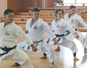 金メダル候補5人が沖縄に　空手、東京五輪へ合同稽古