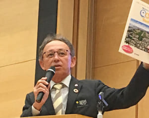 辺野古の今「非民主主義」　玉城デニー沖縄県知事、早稲田大学で講演