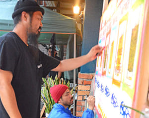 食べるだけじゃない沖縄のタコス専門店　ストリートアーティストの表現の場に