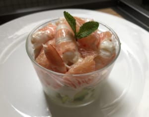 海老とグレープフルーツのカクテル（辻仁成「ムスコ飯」第223飯レシピ）