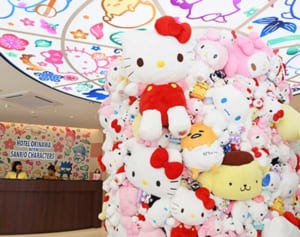 いろんなキティに会える　那覇市安里　ホテル沖縄、14日開業