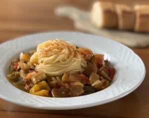 ラタトゥイユの冷製カッペリーニ（辻仁成「ムスコ飯」第230飯レシピ）