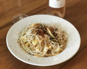 じゃことキャベツと白髪ねぎの和風オイルパスタ（辻仁成「ムスコ飯」第232飯レシピ）