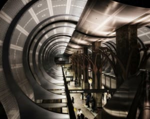 地下鉄ホームで歌う話題のホームレス女性に大物Pがコンタクト