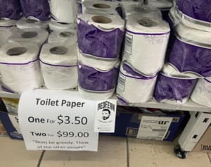 「トイレ紙の買い占め対策」豪コンビニが導入し効果抜群に