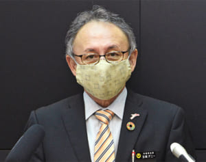 玉城沖縄県知事、商業や遊興施設など7業態に休業要請　新型コロナ緊急事態措置　協力金20万円　対象外の飲食・小売、認可外園に支援金10万円