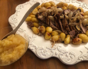 ロティードポー（ローストポーク）と、りんごのコンポート（辻仁成「ムスコ飯」第265飯レシピ）