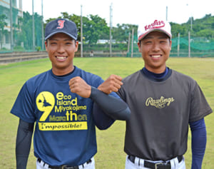 双子で挑む最後の夏　宮古工業・総実連合の佐久間兄弟　ライバル一転チームメートに