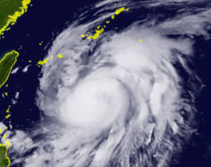 台風9号、昼過ぎにも沖縄本島と宮古を暴風に　あす早朝に久米島直近か【8月31日午前】