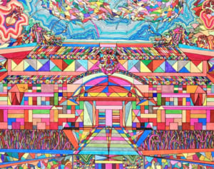 小6が描いた鮮烈な首里城「いつかその日まで」　反響呼び手帳にも