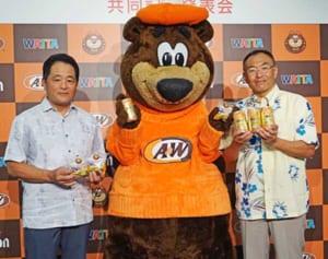 エンダーオレンジがWATTAに！オリオンとA＆Wのコラボ商品　缶酎ハイとマフィン