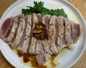 フランス風マグロのたたき（辻仁成「ムスコ飯」第280飯レシピ）