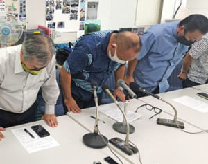 視察クラスター・沖縄自民会派が謝罪　「大人数で離島、深く反省」