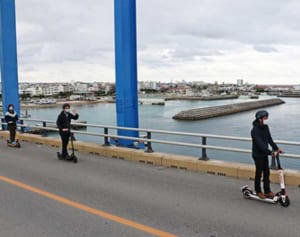 石垣や竹富での移動は電動キックボードで！　安栄観光が導入　環境に配慮、船持ち込みOK