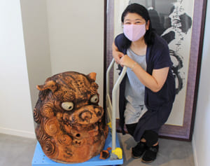 消えたシーサー戻る　被害届の報道見て、持ち去った男性が返却　那覇教育会館