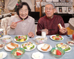 世界最高齢ランナー夫婦 健康の秘訣は全12品の“フルコース”朝ご飯にあり！