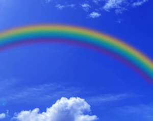 KinKi Kids 25周年記念イベントで会場にかかった大きな虹