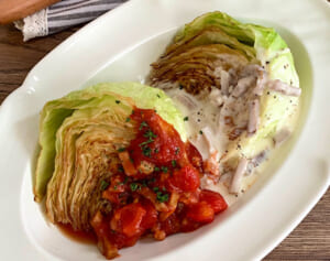 キャベツ1玉を使いきりレシピ「まるごとキャベツの坦坦風豆乳煮」