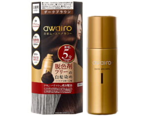 自宅での白髪染めは痛むし大変…「awairo～泡彩ムースヘアカラー～」でツヤ美髪に！