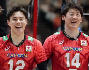 30年ぶり快挙の男子バレー“ゆうゆう＆らんらん”ペアに注目