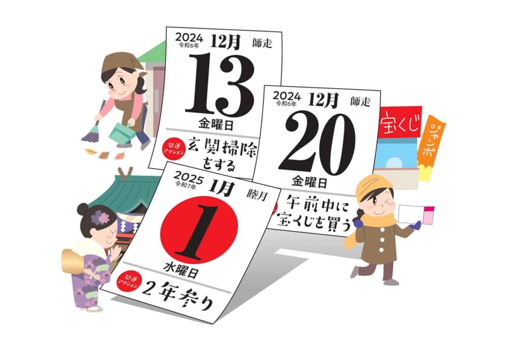 【2024・2025年】12/31は最後の最強開運日。金運アップ開運日カレンダー【湊きよひろ監修】