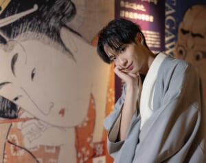 「いちばん自信があるのは肩」筋トレ好き野村康太「浮世絵展」でムキムキの武者絵に刺激されて