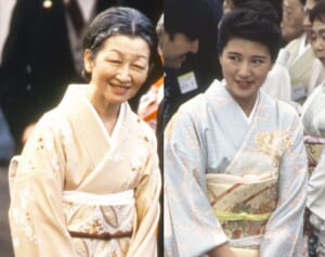 美智子さまは豪華な松竹梅、雅子さまは小花柄。ハレの日には皇室の「おもてなし着物スタイル」を取り入れて