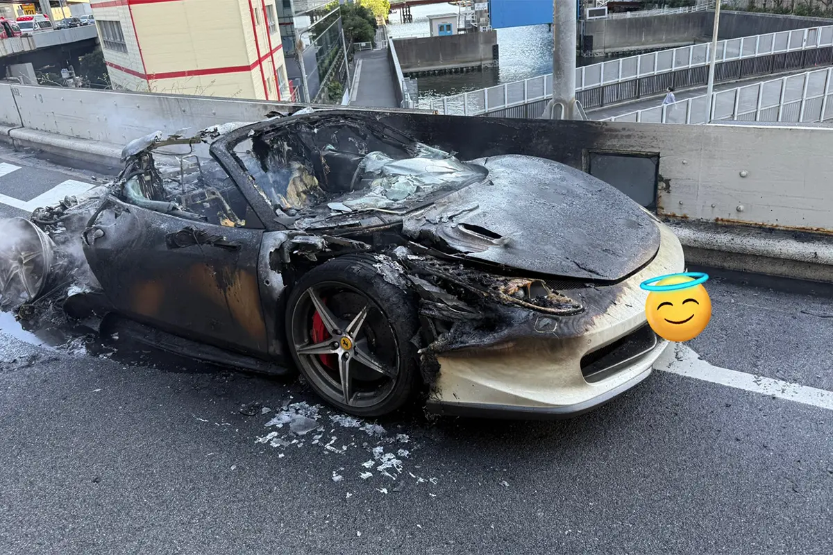 フェラーリ 炎上