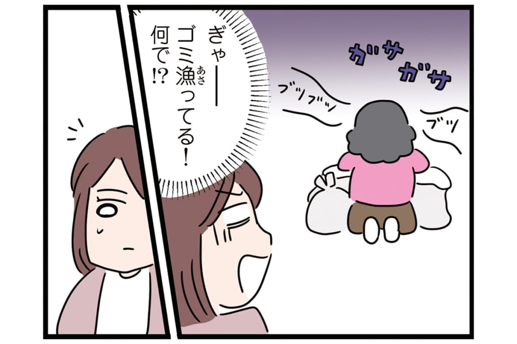 うちのゴミが晒されてる!?【怒りの毛玉戦士はむまる】VS.ゴミ漁りおばさん（1）